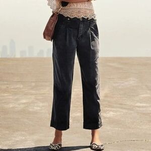 Anthropologie Gray Relaxed Trousers 29